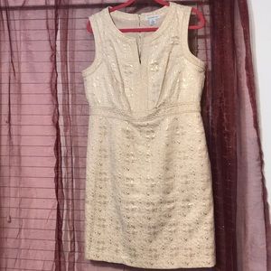 Liz Claiborne gold and cream dress *2 for $20 dress*